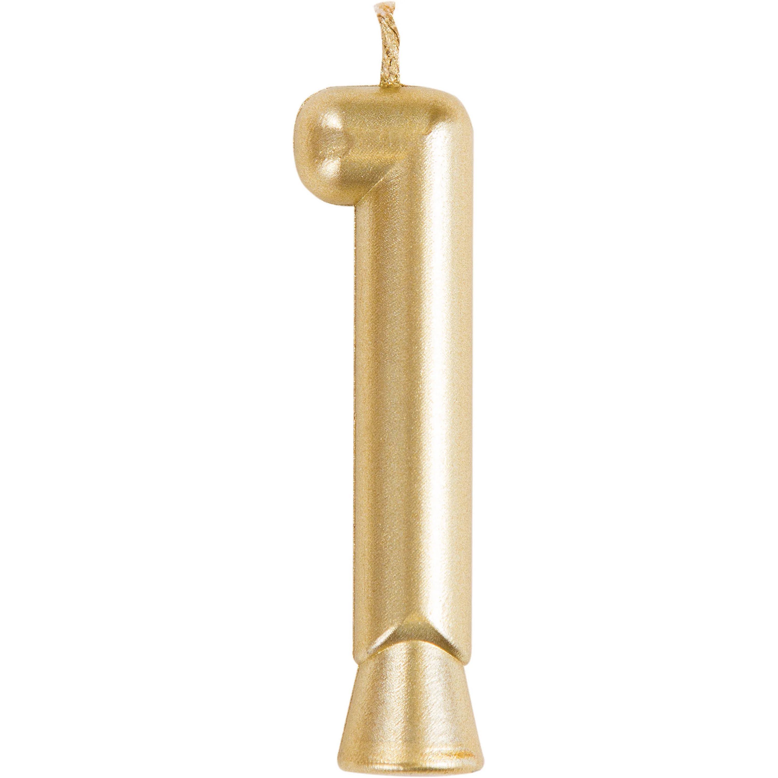 "1" Gold Number Candles | Walmart (US)