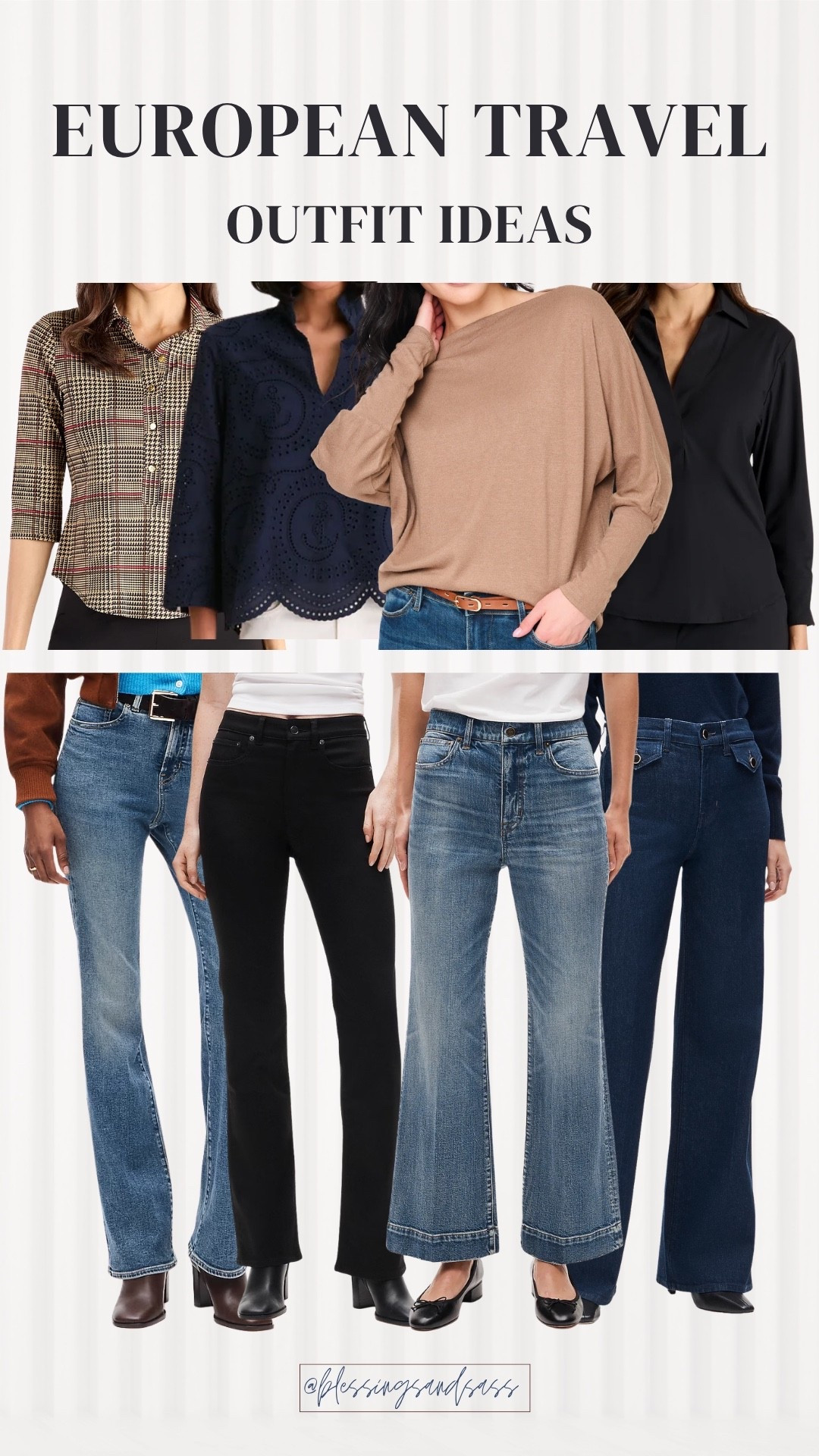 A few fall outfit combinations I’m loving for Europe! These tops and jeans are perfect for mixing and matching to create several looks without overpacking.🫶🏻

European travel outfits, fall outfit ideas, travel capsule wardrobe, women’s jeans, fall tops, Europe packing list

#LTKSeasonal #LTKTravel #LTKWorkwear
