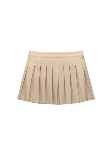 Mini skirt with box pleats | PULL and BEAR UK