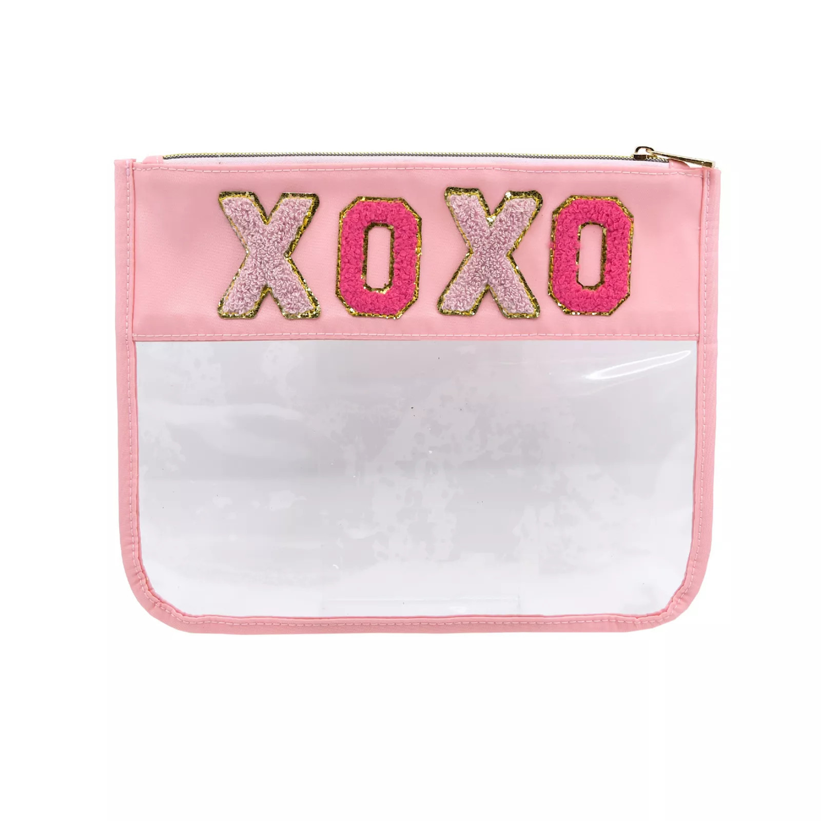 New View Gifts & Accessories Xoxo Patch Zipper Pouch, Pink | Kohl's