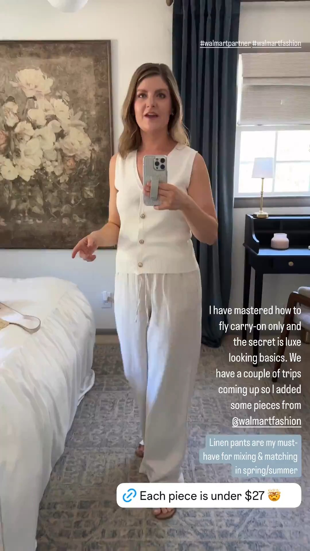 I’ll be living in this travel outfit on the beach and for the rest of spring and summer thank you. $17 linen pants, $16 vest tank top, $15 straw beach hat, $15 slide sandals, and $26 raffia crossbody bag. So comfy and chic! 

#LTKSeasonal #LTKTravel