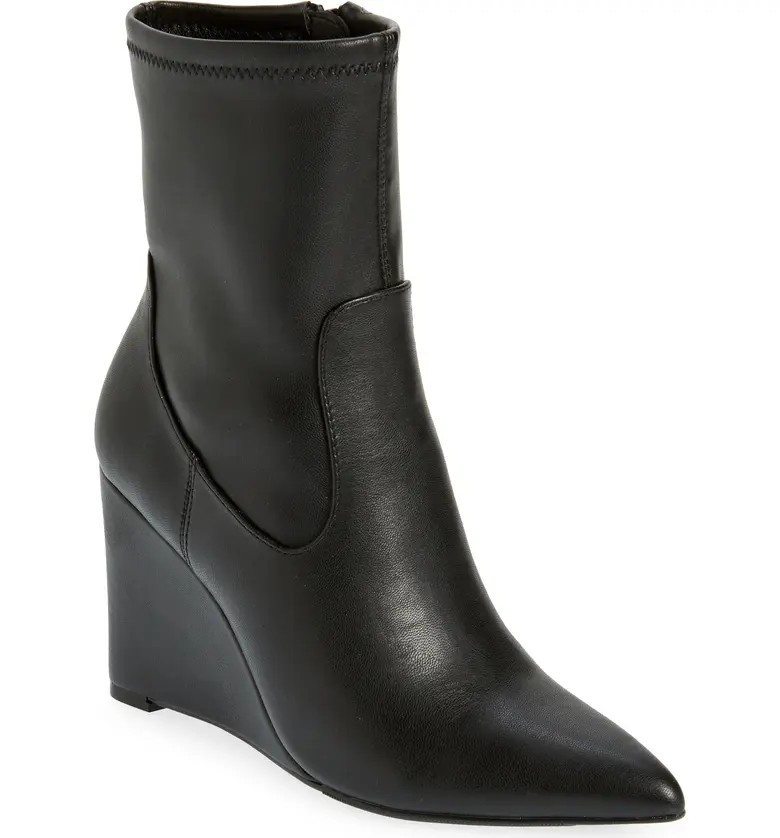 Open Edit Jimmie Pointed Toe Wedge Bootie (Women) | Nordstrom | Nordstrom