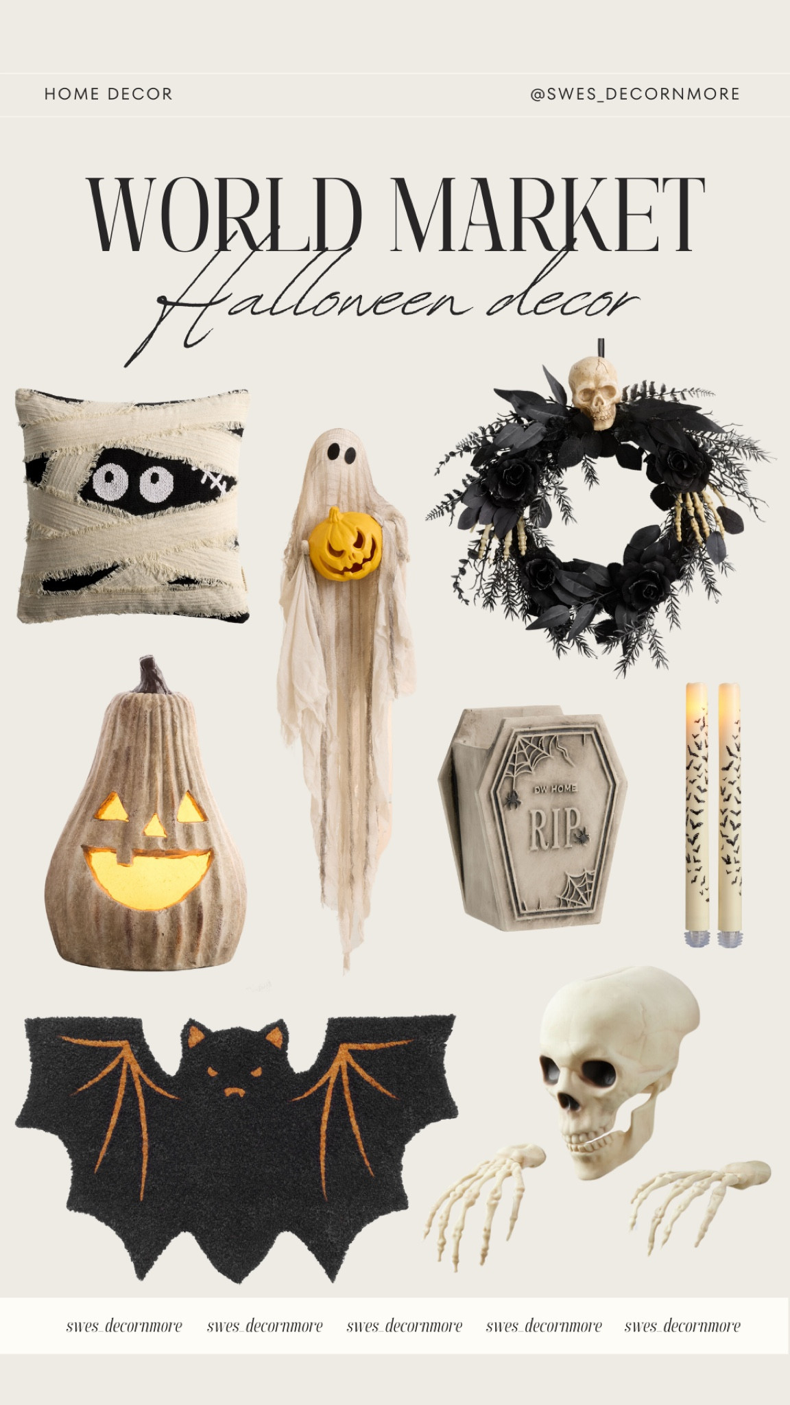 World Market: Check out World Market for perfect home decor finds to spook up your space this Halloween. Love the mummies, ghosts, and skeletons!

#LTKSeasonal #LTKHome #LTKStyleTip