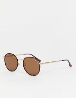 Quay Australia Omen round sunglasses in tort | ASOS AU