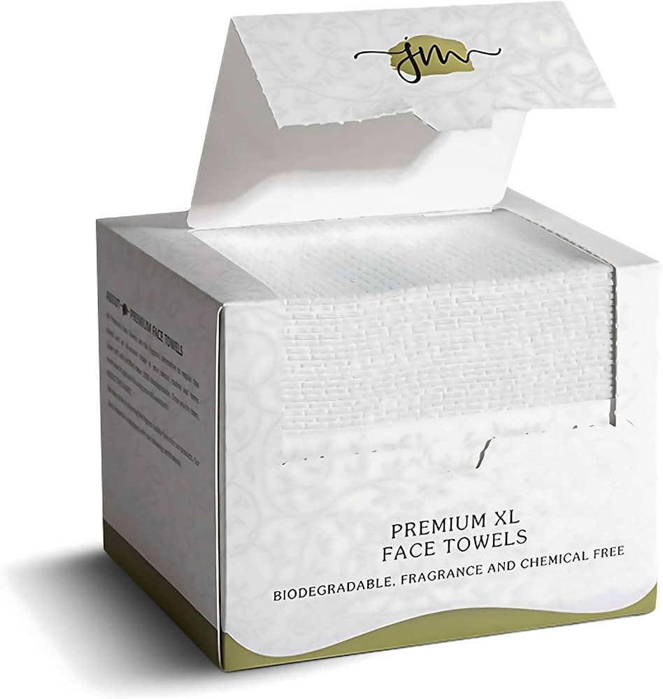 Premium Disposable Face Towels, Lint Free, Super Soft, 100% Biodegradable, Chemical and Fragrance... | Amazon (US)