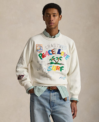 Men's Peace Love Surf Graphic Sweatshirt | Macy's