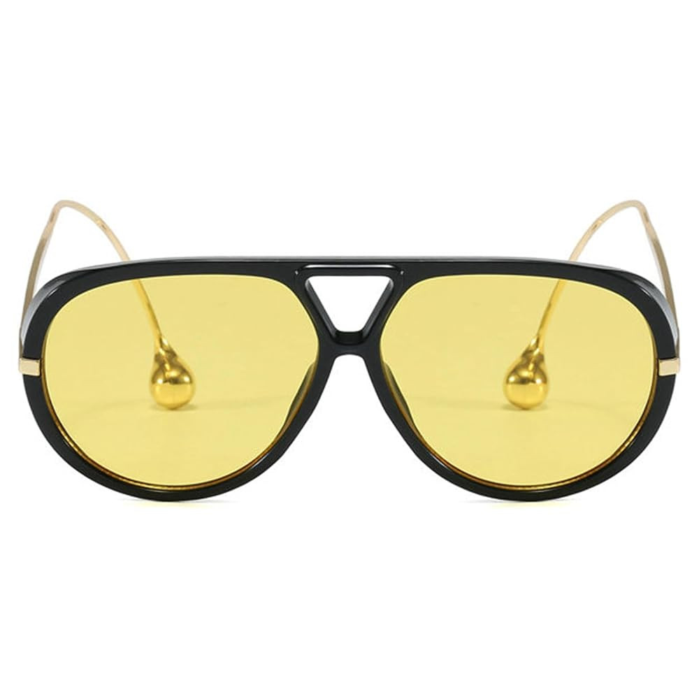 willochra Vintage Oversized Pilot Shield Sunglasses Women Luxury Trendy Sun Glasses For Ladies Bi... | Amazon (US)