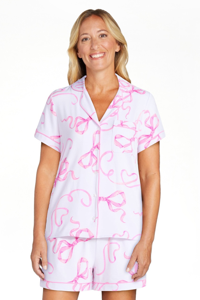 Joyspun Women’s Dreamy Soft Collection Bridal Knit Top and Shorts Pajama Set, 2-Piece, Sizes XS... | Walmart (US)