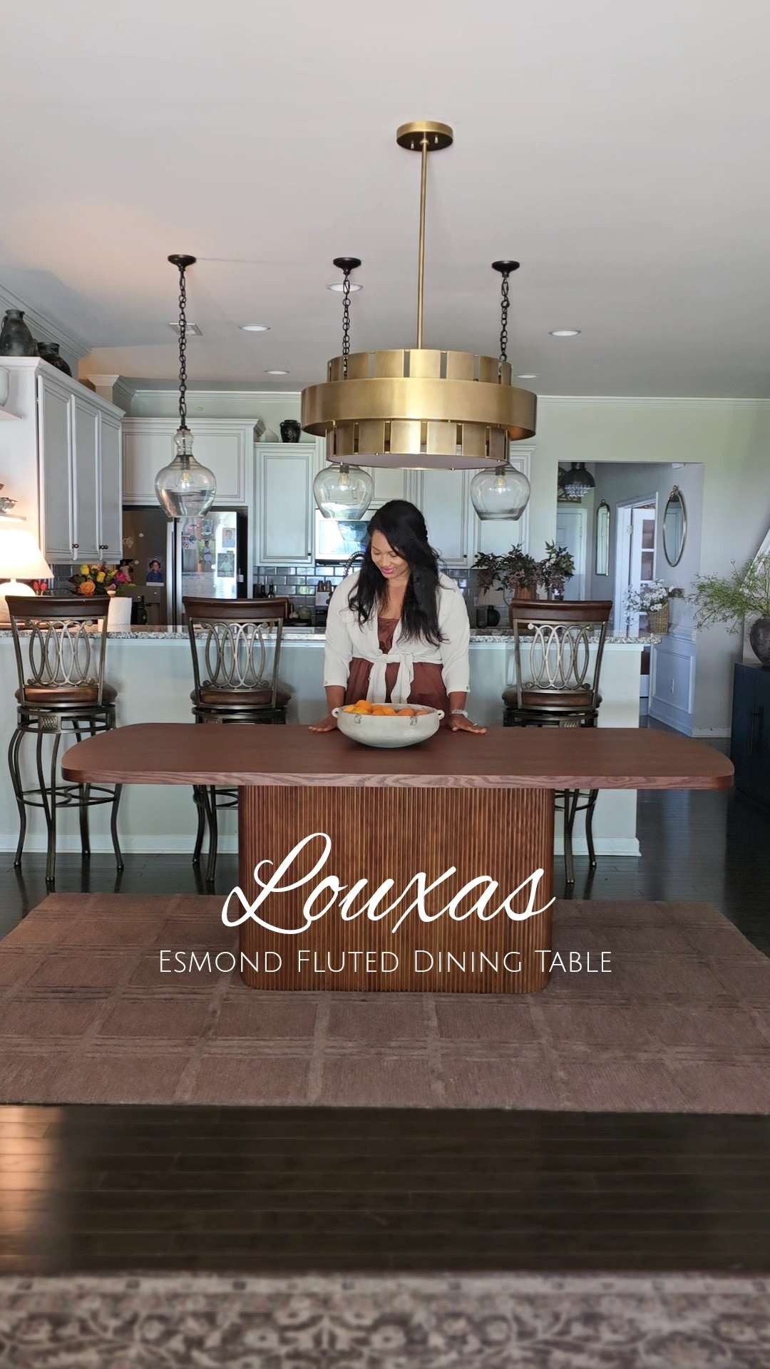 Dining Table Upgrade with Louxas. Head to the link in my bio on IG for the direct link. Linking my rug and chairs here.  The black ceylon chair is no longer available.  

 #LTKdayinmylife #LTKHome #LTKSaleAlert