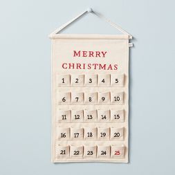 Embroidered Pocket Canvas Advent Calendar - Hearth &#38; Hand&#8482; with Magnolia | Target