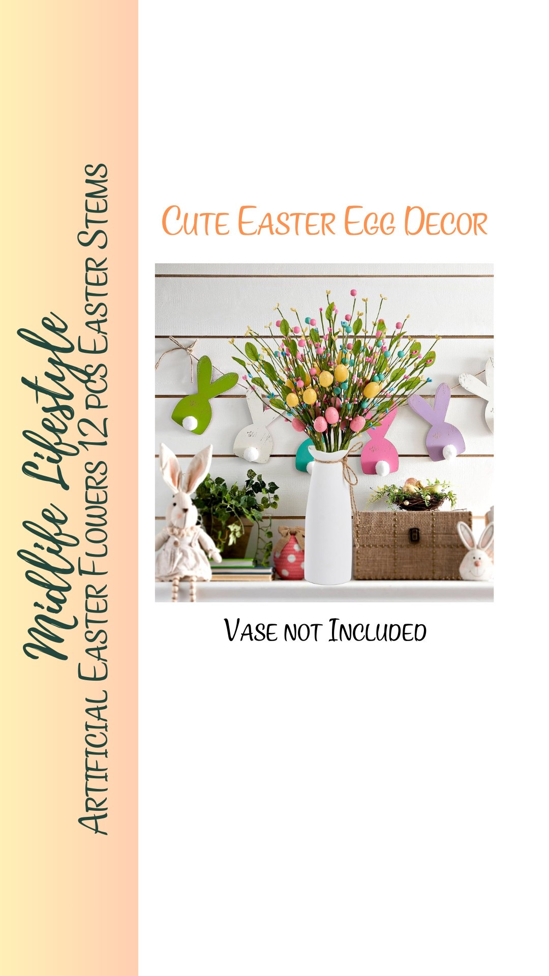 Add a burst of color to your Easter celebrations with these beautiful 12-pc Artificial Easter Flower Stems! 🌸🐣 

With Easter eggs, berries, and greenery, they’re perfect for sprucing up your spring and summer table decor. ✨ 

#EasterDecor #SpringVibes #TableCenterpiece #HolidayDecor

#LTKHome #LTKSeasonal #LTKFindsUnder50