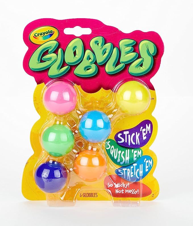 Crayola Globbles Fidget Toy (6ct), Sticky Fidget Balls, Squish Gift for Kids, Sensory Toys, Ages ... | Amazon (US)