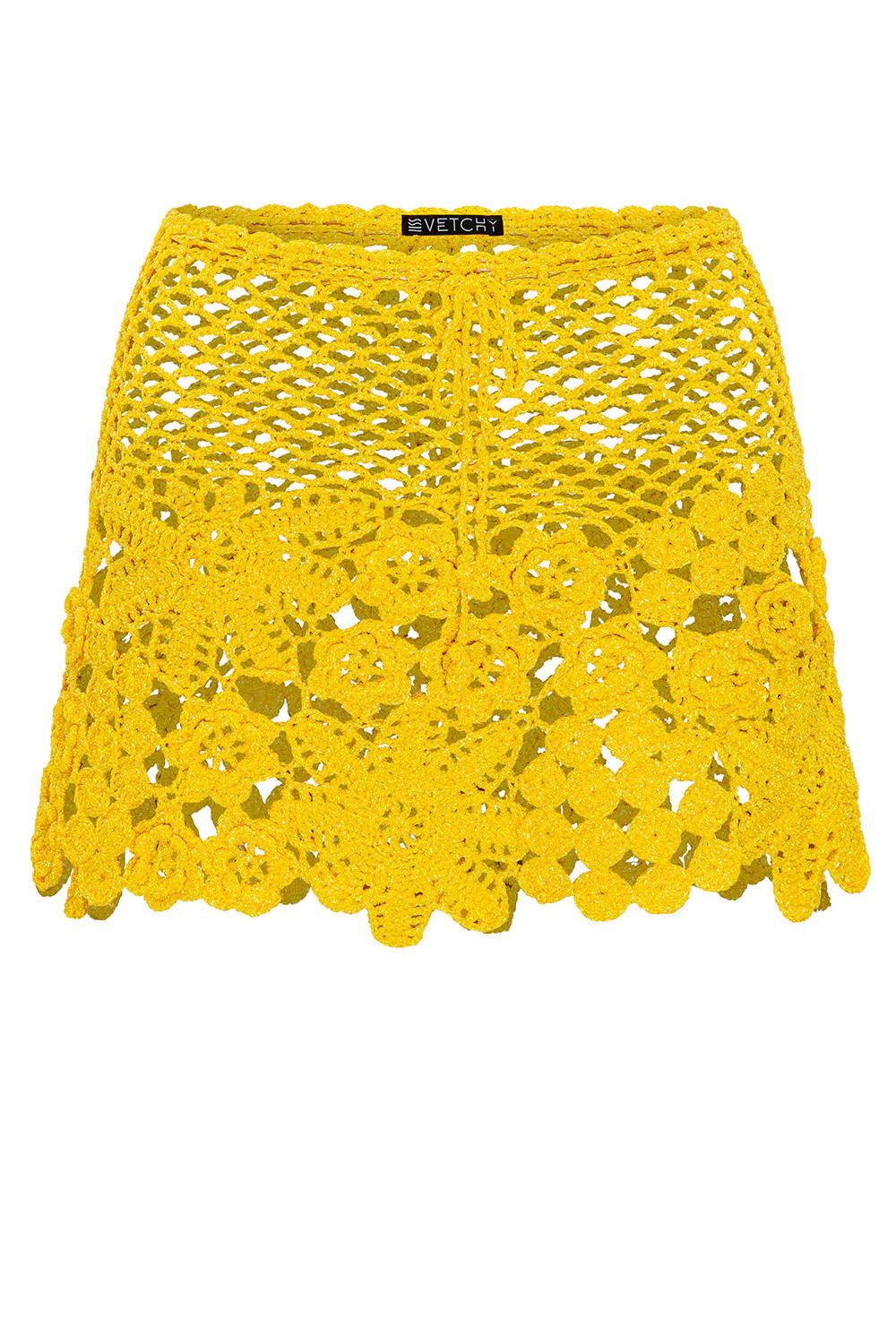 Crochet Yellow Mini Skirt | VETCHY LLC