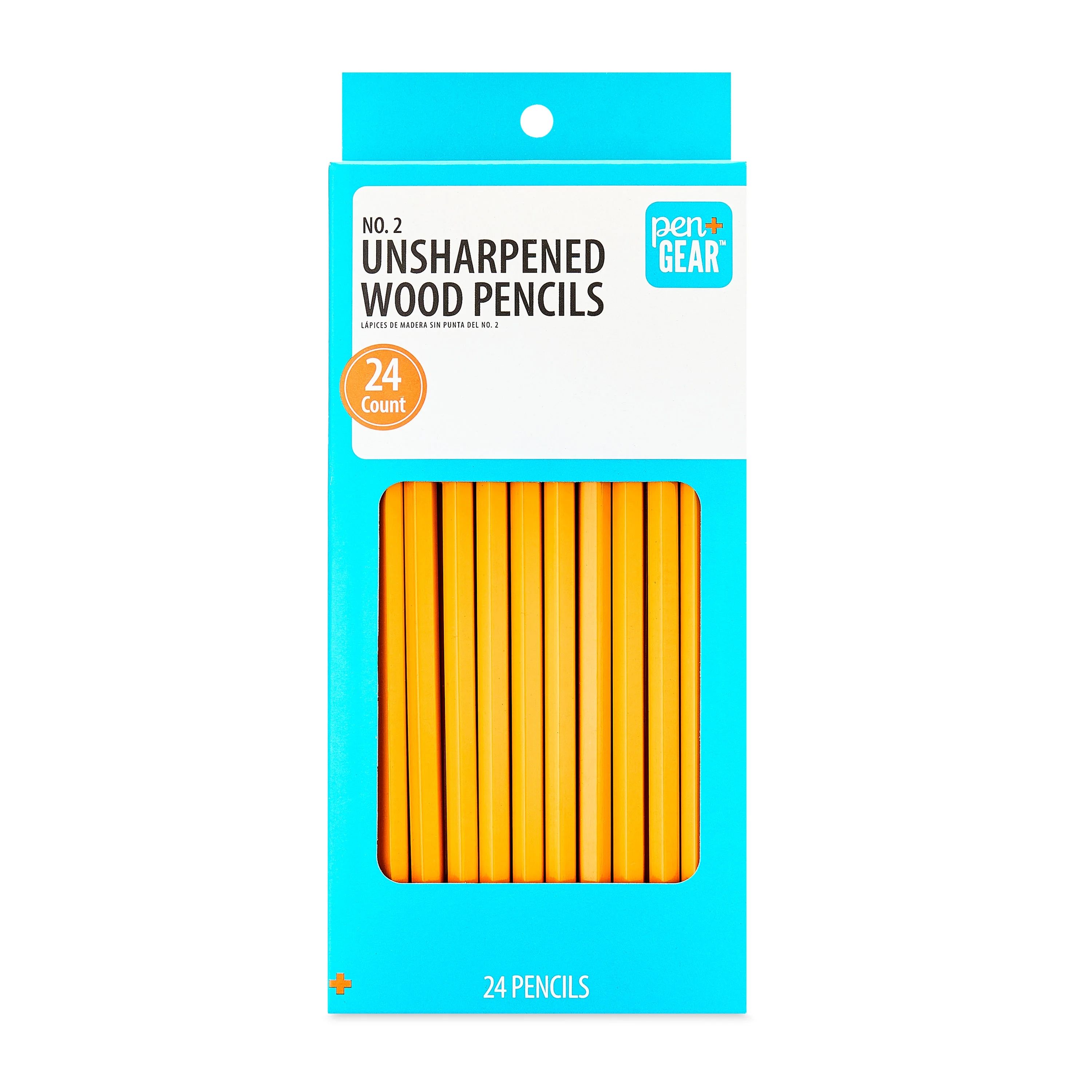 Pen+Gear #2 HB Yellow Wood Pencils, Unsharpened, 24 Count | Walmart (US)