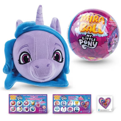 My Little Pony MiraBall, 3-in-1 Surprise, 1 Pack, Blind Box Toys for Kids - Collectable Characters - Metal Ball, Plush, Stickers, White Ribbon | Target