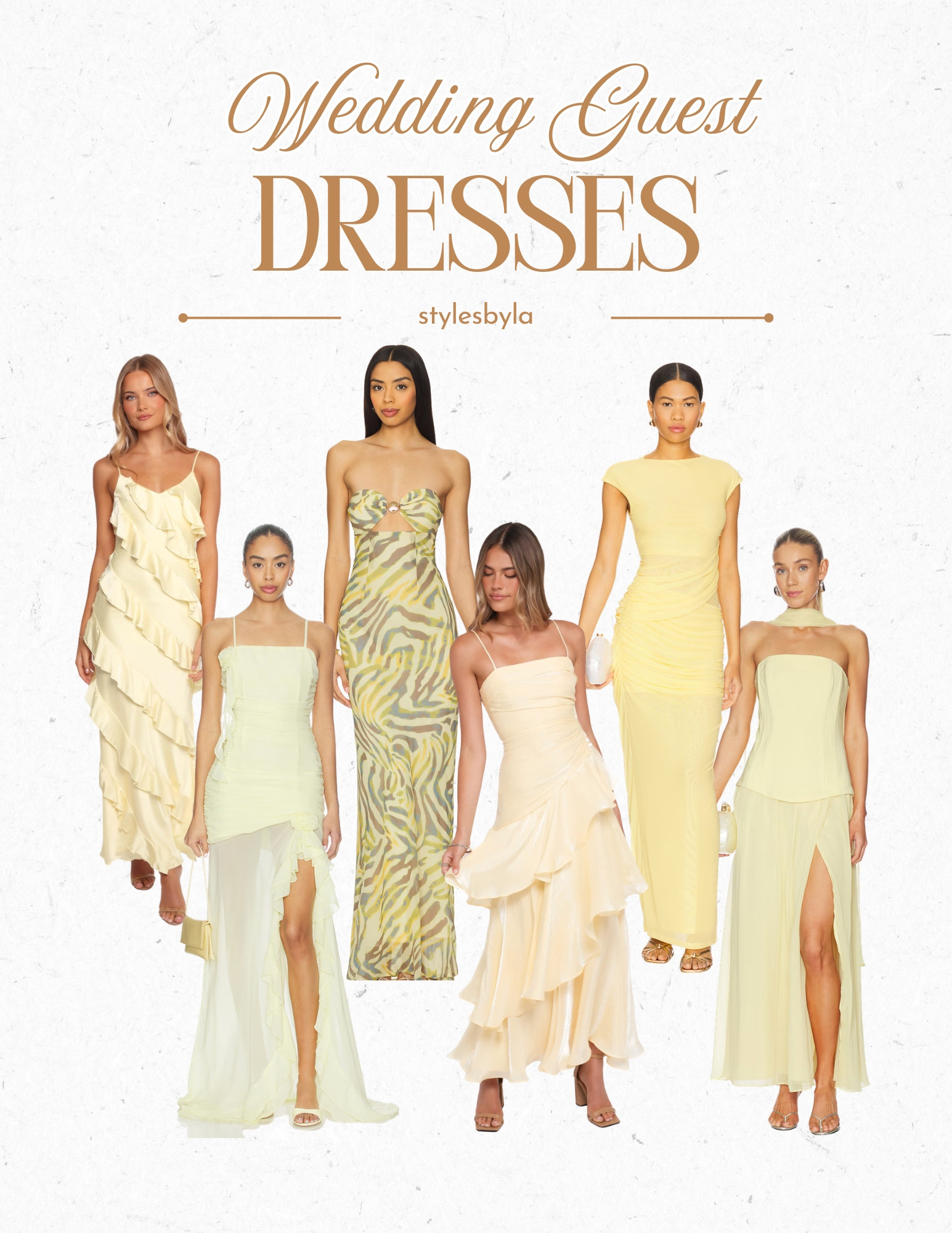 Yellow wedding guest dresses inspo😘 
-maxi yellow dresses , butter yellow dress, wedding guest, formal, cocktail dress, best dressed guess

#LTKootd #LTKWedding #LTKSeasonal