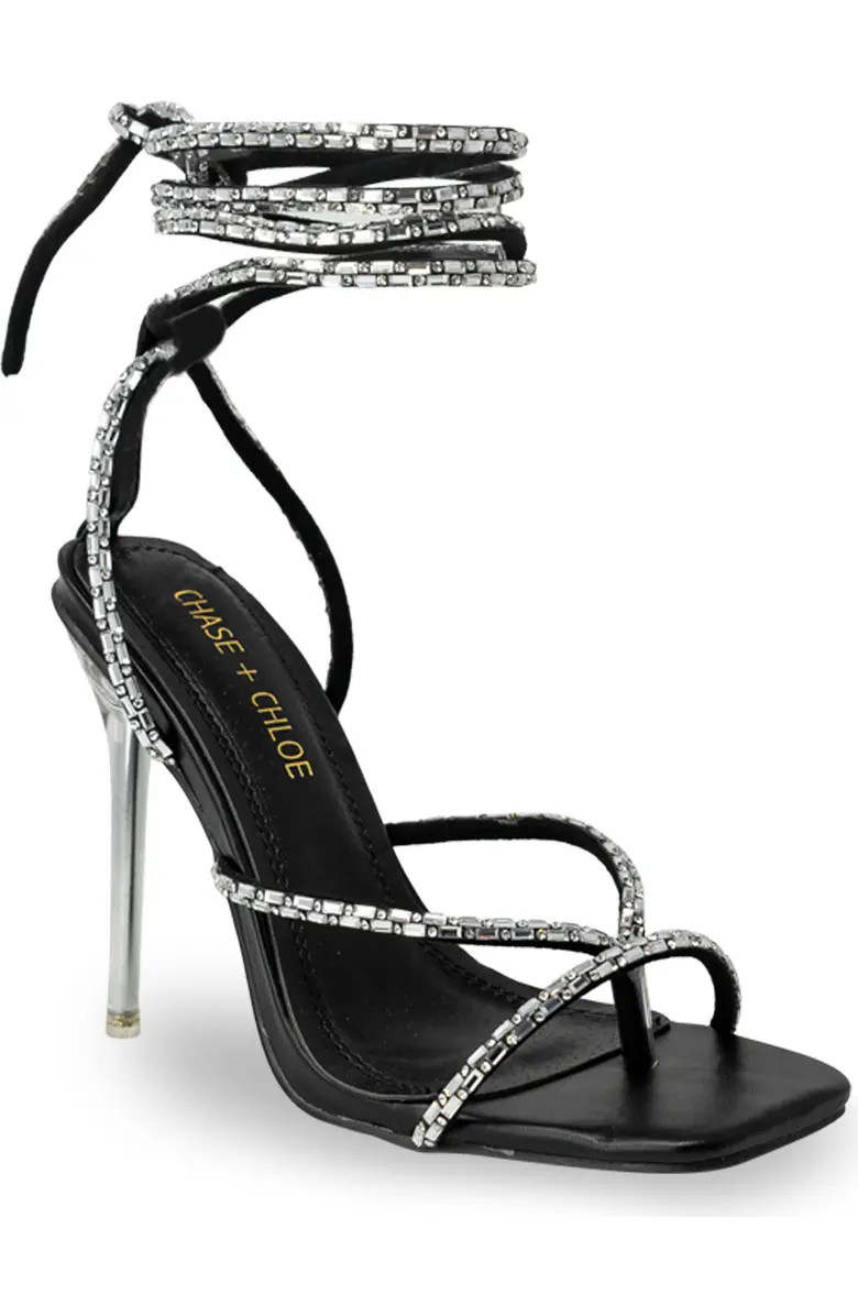 CHASE AND CHLOE Ankle Tie Sandal (Women) | Nordstromrack | Nordstrom Rack