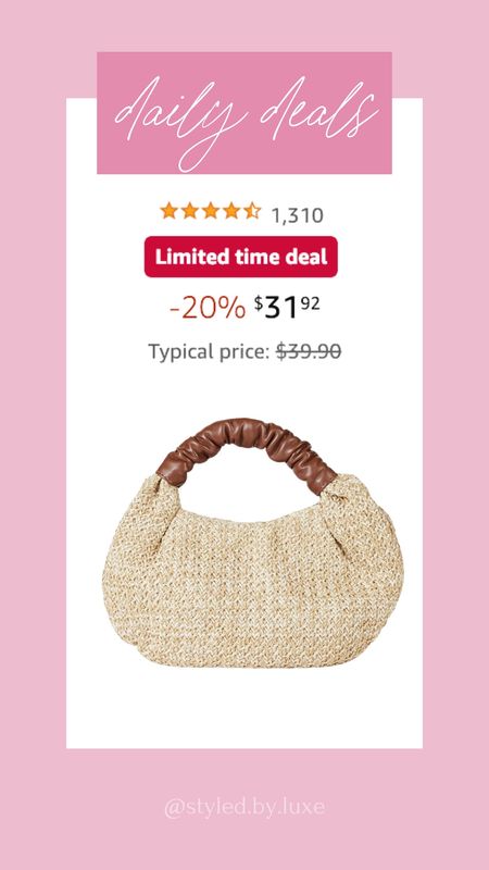 Daily deals! Straw purse, shoulder bag, spring pursee

#LTKSeasonal #LTKitbag #LTKstyletip