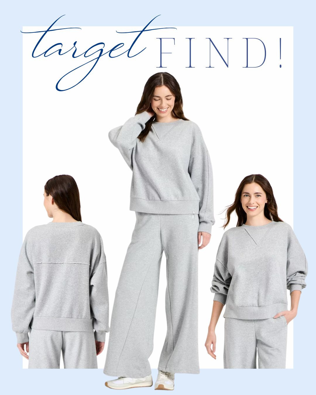 New Target find! The perfect grey fleece crewneck! 

 #LTKStyleTip #LTKBeauty