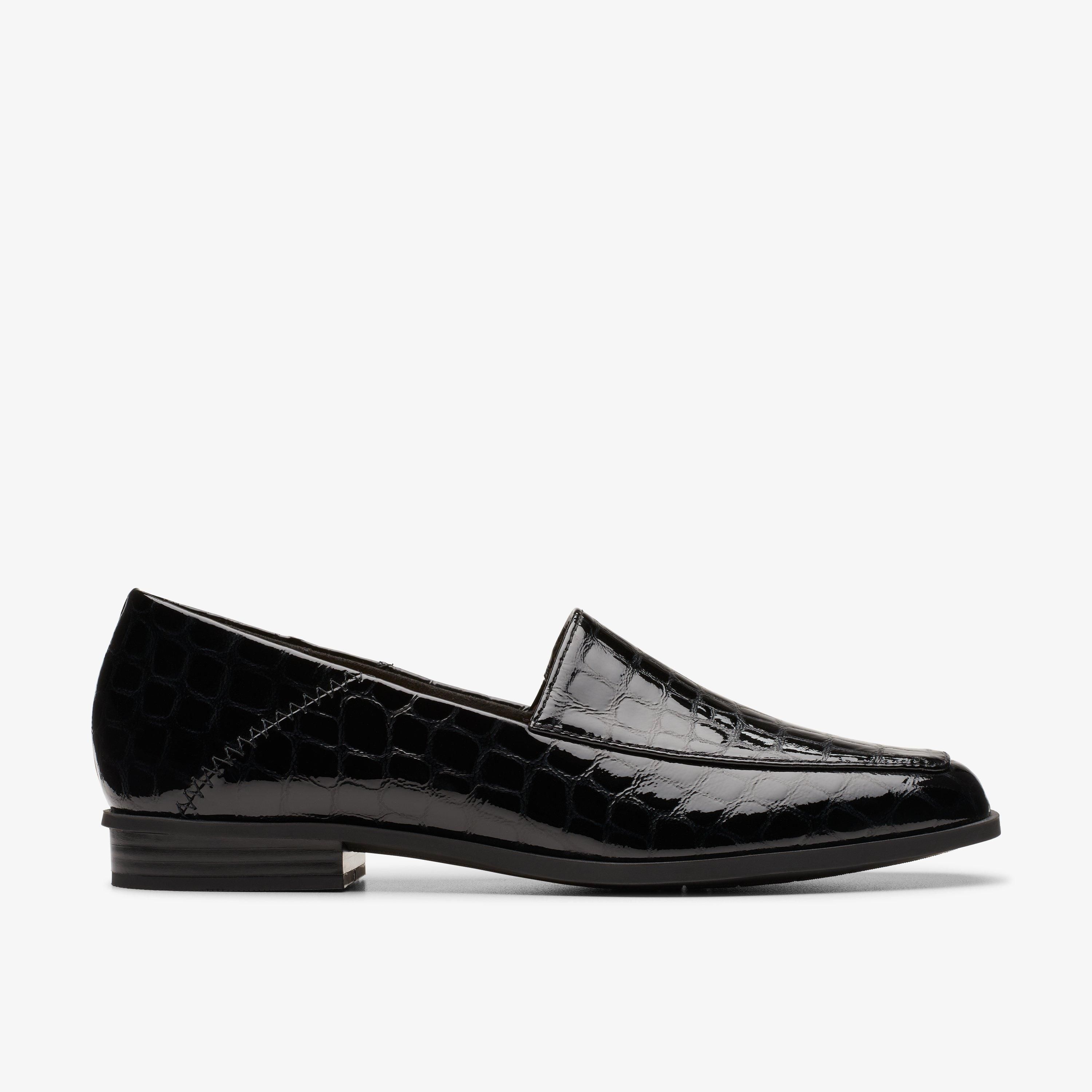 WOMENS Sarafyna Freva Black Interest Loafers | Clarks US | Clarks (US)