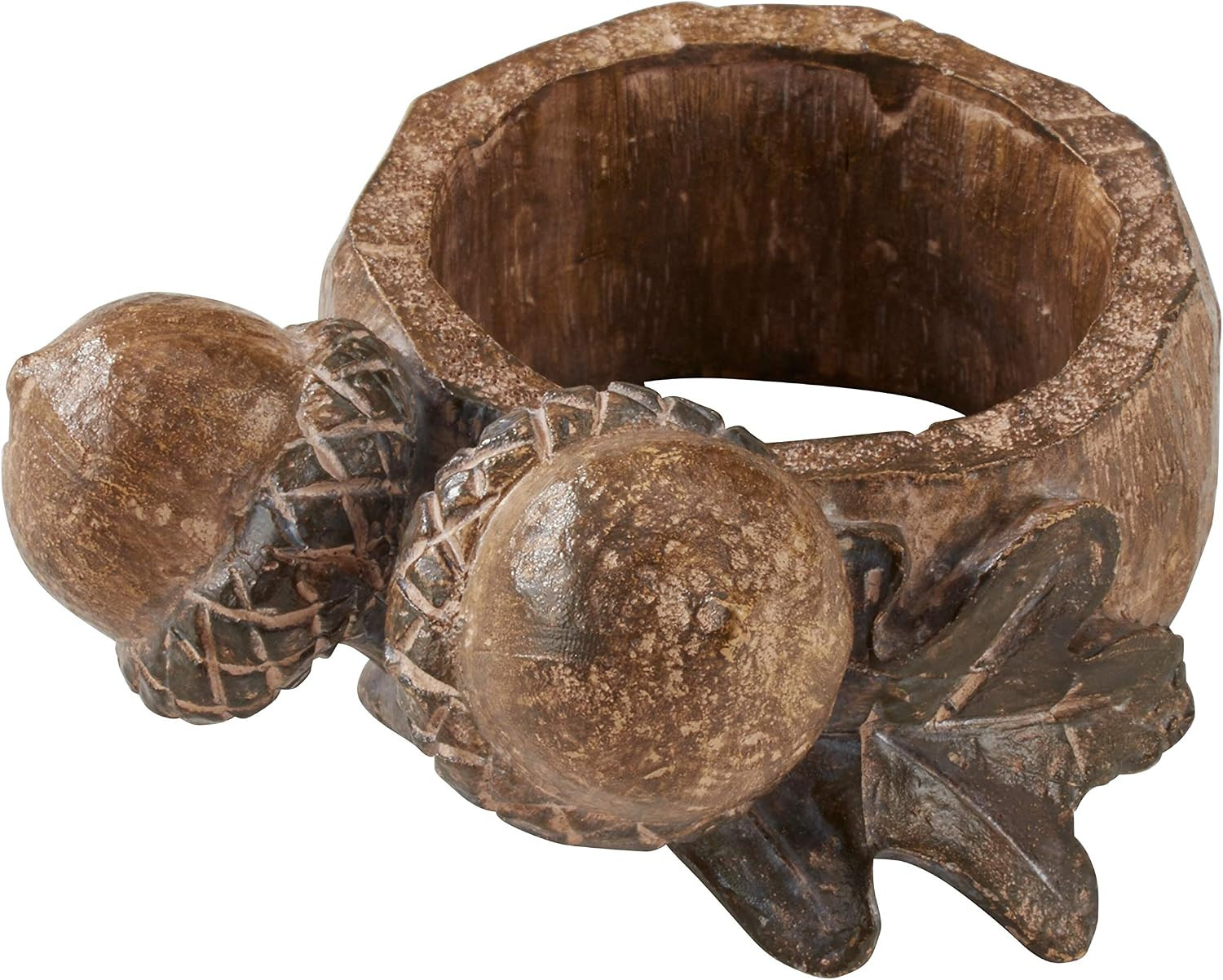 SARO LIFESTYLE Acorn Napkin Rings (Set of 4), Natural | Amazon (US)
