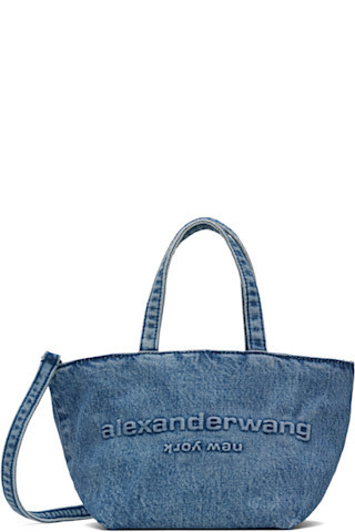Blue Small Punch Tote | SSENSE