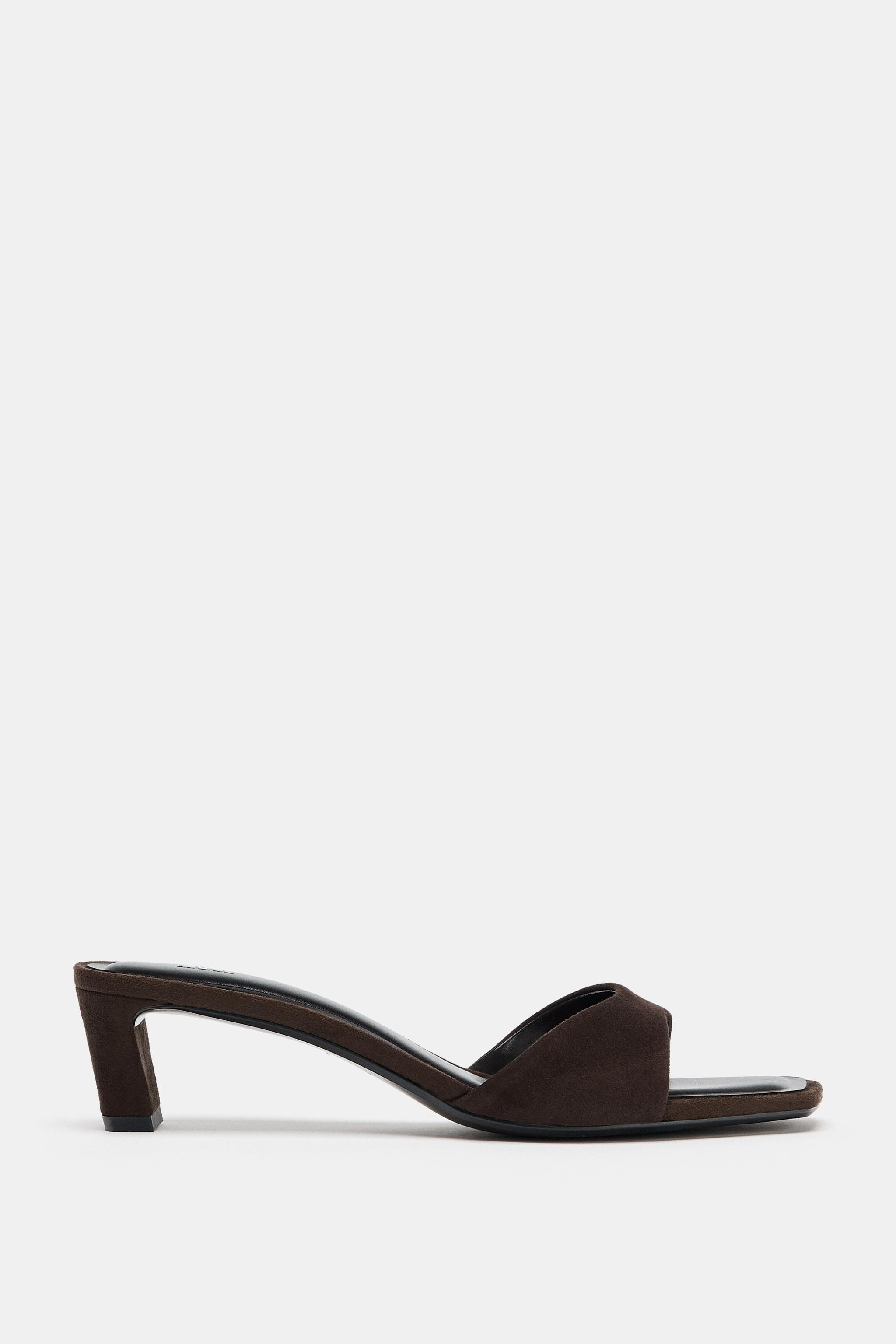 SUEDE HEELED SANDALS | Zara US