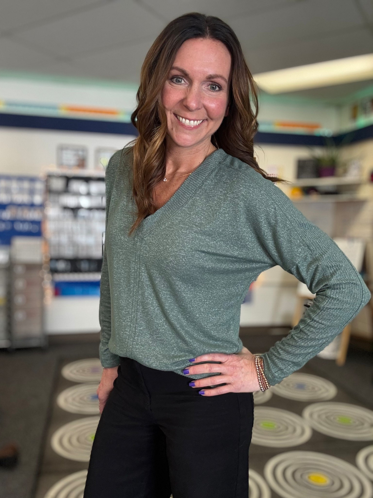 Hi! I’m Danielle, a Kindergarten teacher with 18 years in the classroom.

On my LTK, I share teacher-approved outfits, organization, and decor that I actually use in my classroom and at home.

You can expect practical finds for teacher life — things that are functional, comfortable, and realistic for everyday wear and real classrooms.

I’m so glad you’re here. 🤍

#LTKOver40
