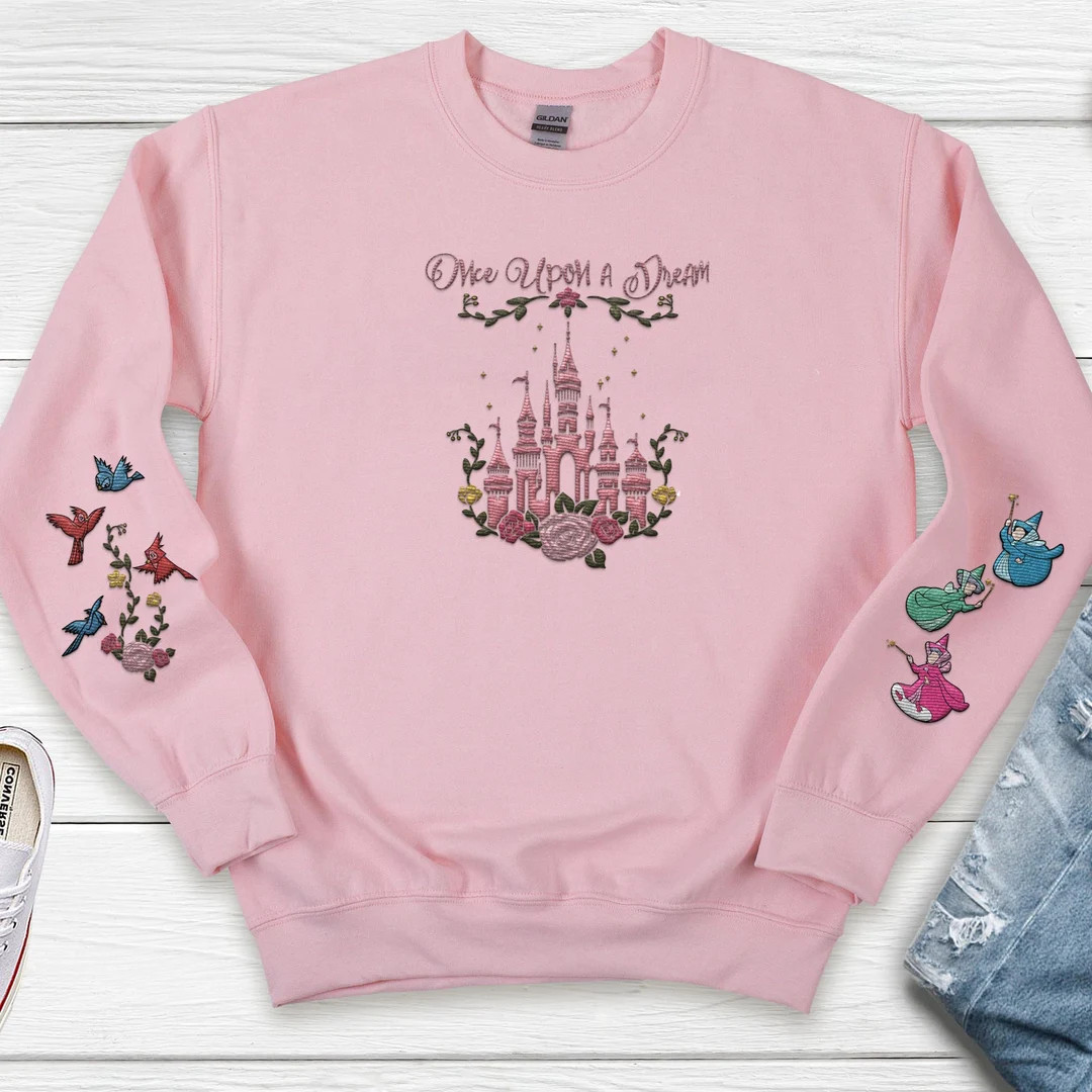Embroidered Fairy Godmothers Once Upon A Time Sweatshirt, Sleeping Beauty Embroidery Crewneck, Fl... | Etsy (US)
