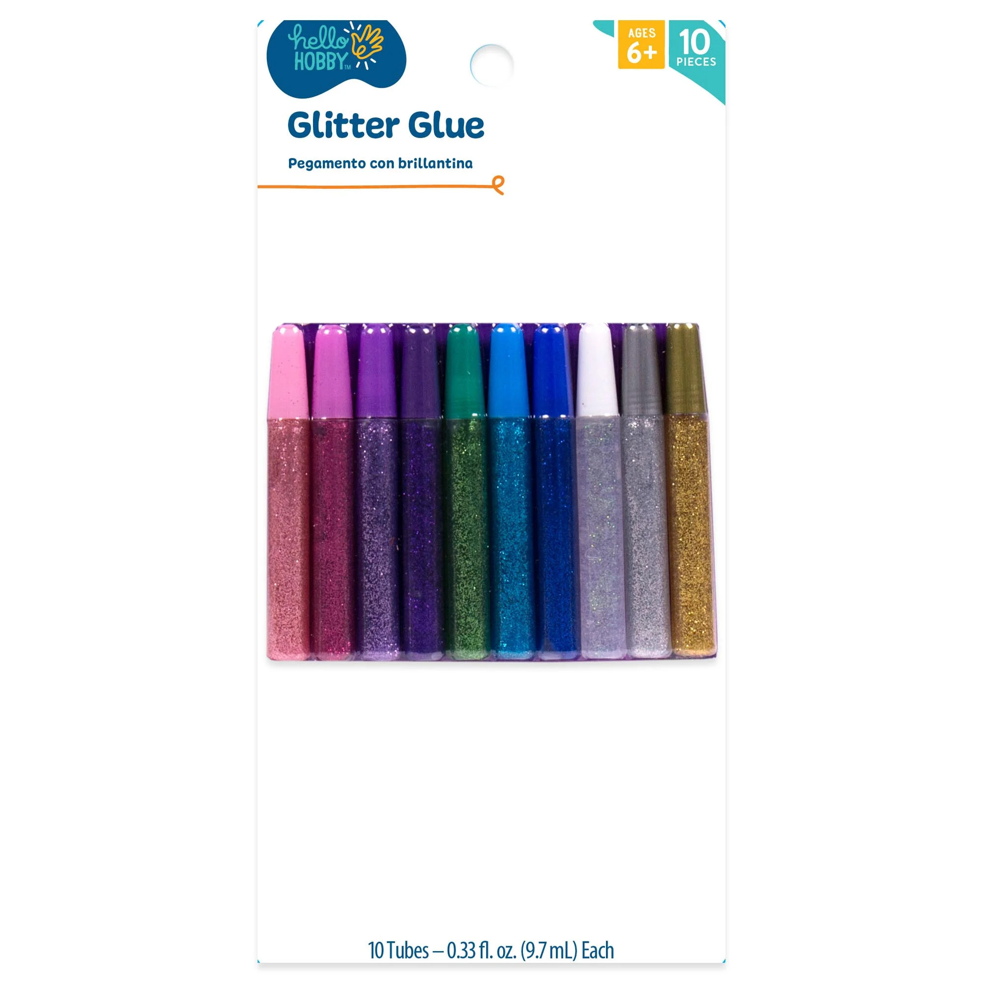 Hello Hobby Assorted Mystical Glitter Glue Pens, 10-Pack, Adult & Kids Crafts | Walmart (US)