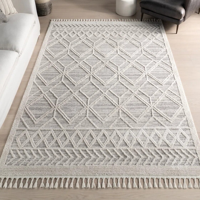Standridge Moroccan Lattice Performance Area Rug | Wayfair North America