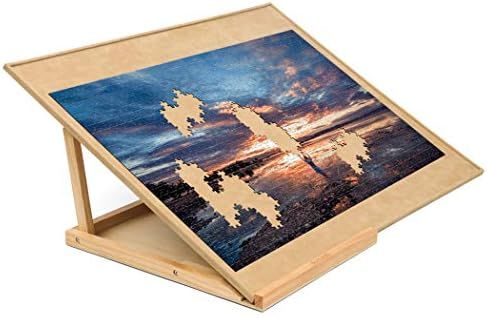 Becko Wooden Jigsaw Puzzle Board with Easel Adjustable Puzzle Board & Bracket Set Jigsaw Puzzle P... | Amazon (US)