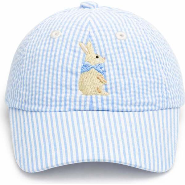 Bunny Baseball Hat, Blue | Maisonette