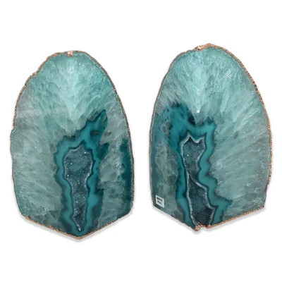 Large Agate Non-skid Bookends | Wayfair North America