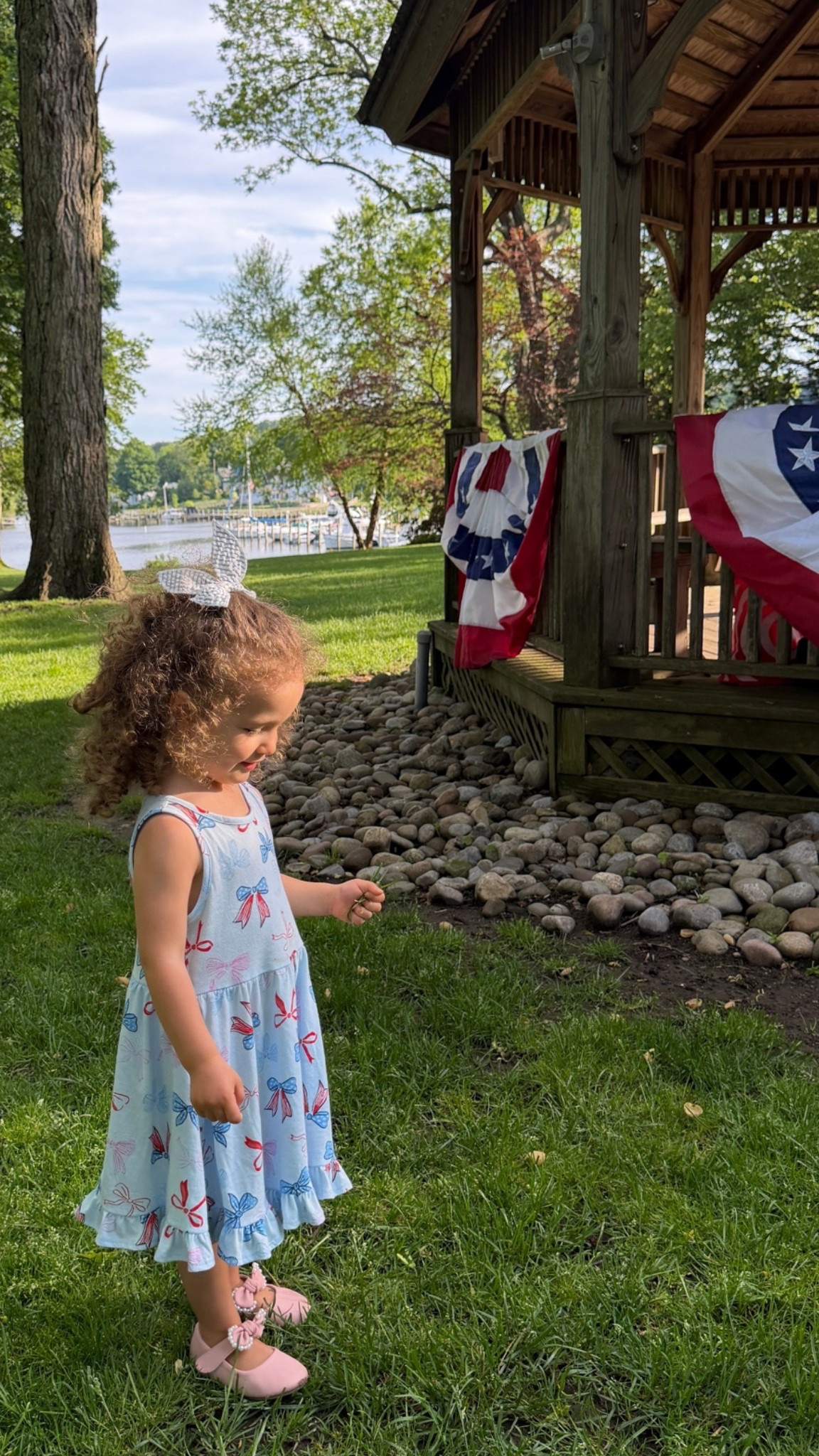 Memorial Day red white and blue patriotic ruffle toddler tank dress - we finally got some good weather Monday afternoon and went on a town walk. This dress is on sale and would be so perfect for the 4th of July too!

#LTKmomlife #LTKKids #LTKSaleAlert