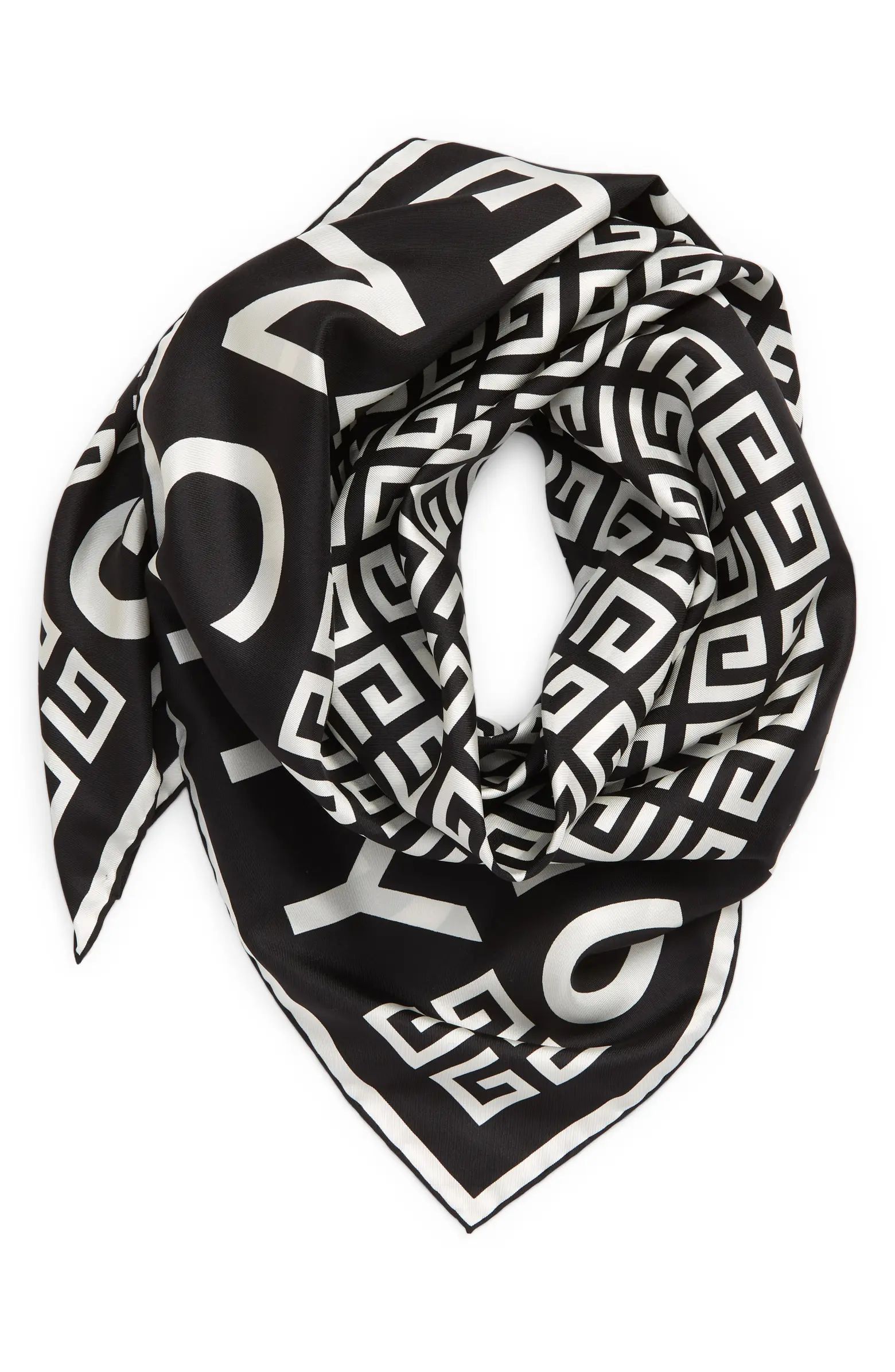 Givenchy 4G Logo Silk Twill Scarf | Nordstrom | Nordstrom