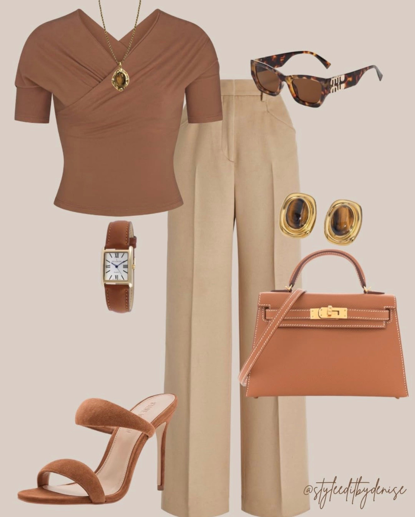 Neutral Chic Outfit | Brown & Beige Style Edit
Neutral tones for everyday ease.
Brown + beige pieces styled together for an elevated, effortless look.
All items linked below.

#neutraloutfit #neutralstyle #brownoutfit #beigeoutfit #widelegpants #springoutfitideas #summeroutfitideas #quietluxury #minimalstyle #elevatedbasics #capsulewardrobe #ltkstyle #ltkfashion #ltkoutfit #styleeditbydenise

#LTKSeasonal #LTKgrwm