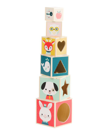 Baby Forest 6 Block Pyramid | TJ Maxx