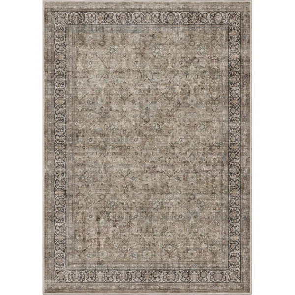Well Woven Asha Delphine Vintage Persian Oriental Beige Area Rug | Wayfair North America