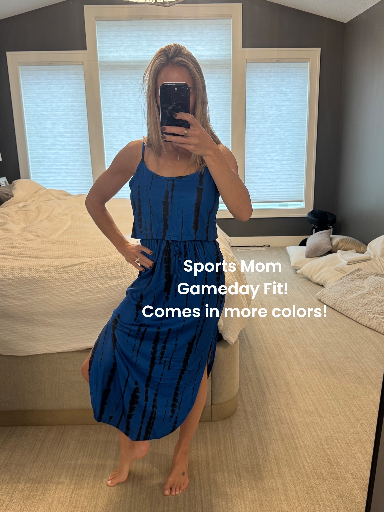 Love this dress for game day! Out of the leggings but still vibes with team spirit and complete comfort!! 10/10  

#LTKActive #LTKmomlife #LTKOver40