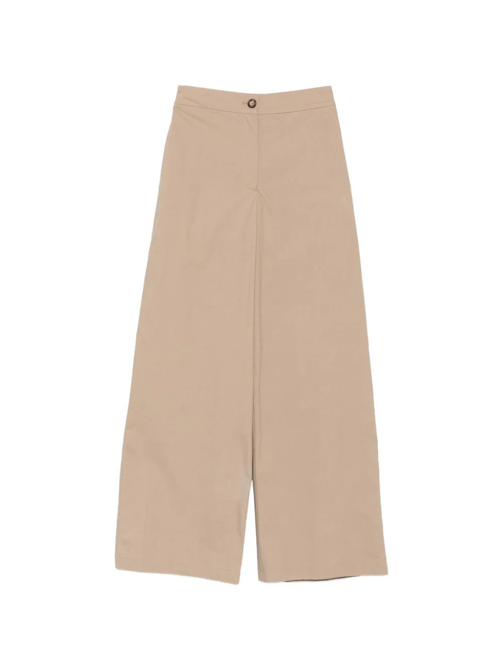 Emporio Armani Wide-Leg Cotton Trousers — Beige | Italist Inc.