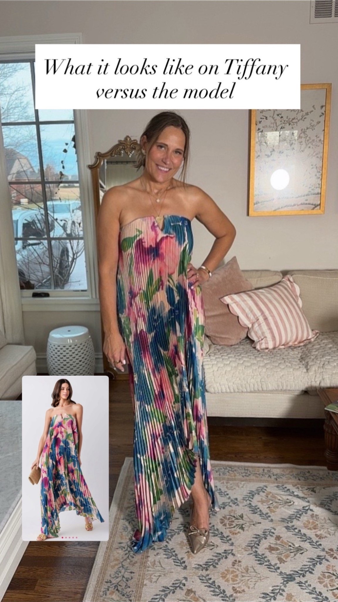 Stunning dress from @socialthreads that is currently on sale! Use our code TANDT20 
m

#LTKOver40 #LTKWedding #LTKSaleAlert