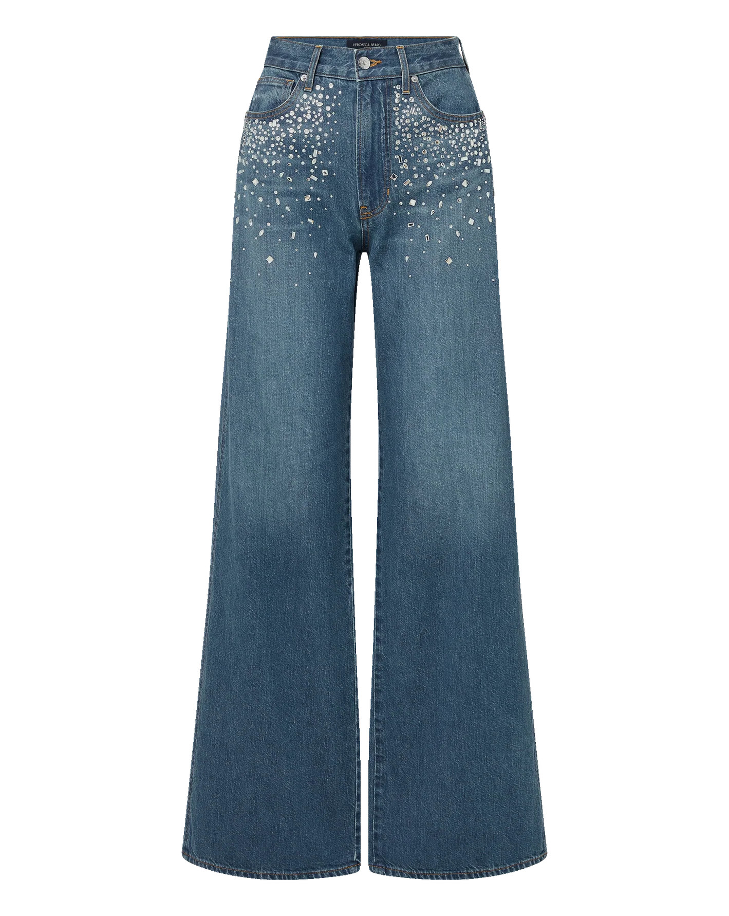 Kasey Crystal Wide-Leg Jean | Veronica Beard