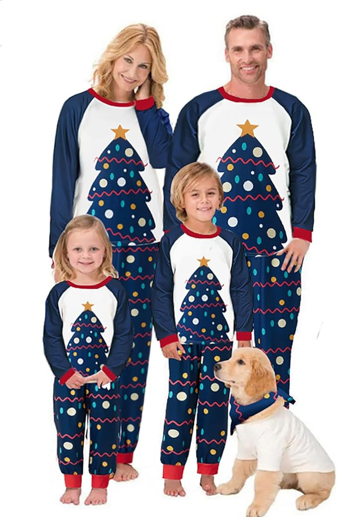 Awoscut Family Christmas Pajamas Matching Pajamas for Family, Xmas PJs Sets Holiday Sleepwear | Amazon (US)