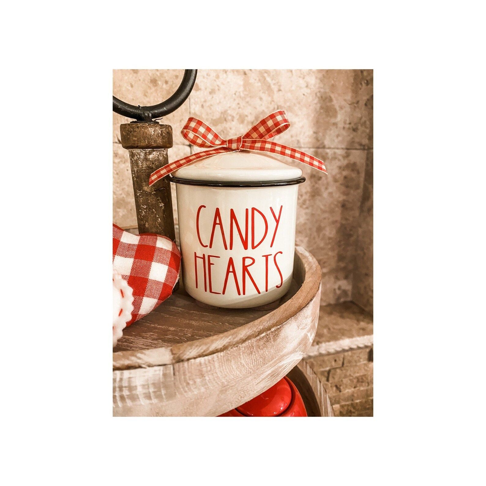 Rae Dunn Candy Hearts Rae Dunn Inspired Jar Valentine's | Etsy | Etsy (US)