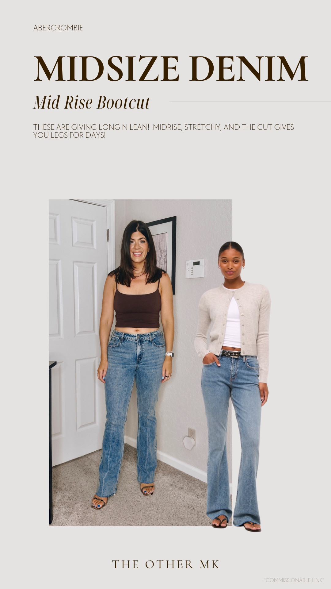 Wearing size 29 long curve and use code DENIMAF! 

These are giving long n lean!  Midrise, stretchy, and the cut gives you legs for days! 

denim sale, fall jeans, fall denim, jeans on sale, midsize denim, Abercrombie jeans 

 

#LTKSeasonal #LTKSaleAlert #LTKMidsize