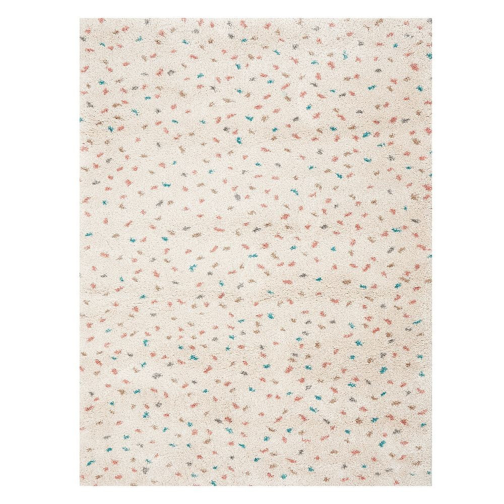 Ids Confetti Dot Wool Rug, 3x5, Ivory Multi | Pottery Barn Teen