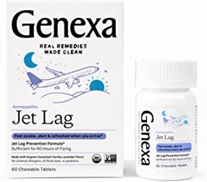Genexa Jet Lag - 60 Tablets - Certified Vegan, Organic, Gluten Free & Non-GMO - Physician Formula... | Amazon (US)