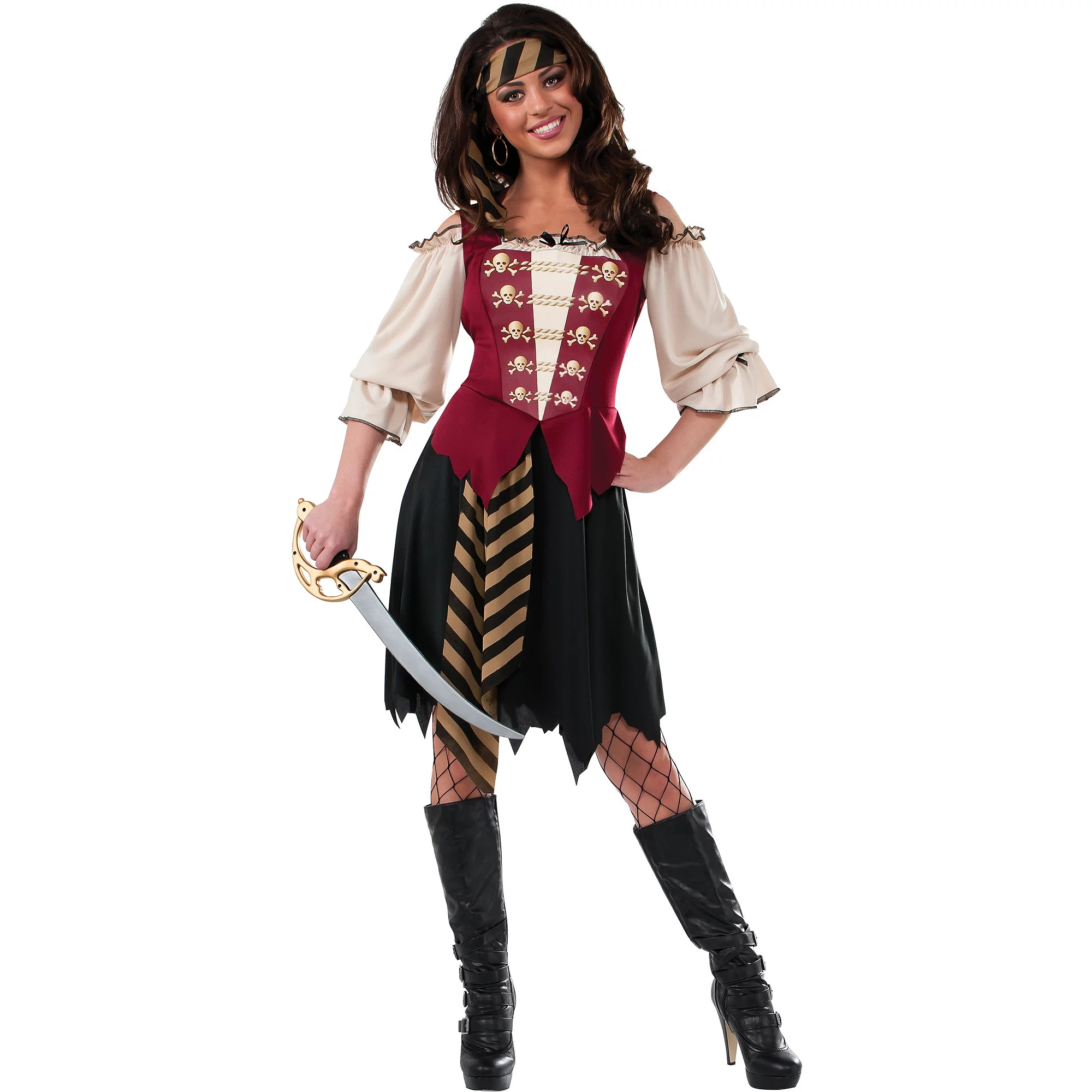 Way To Celebrate - Celebrate Together Collection, Women's Pirate Dress Halloween Costume Small | Walmart (US)