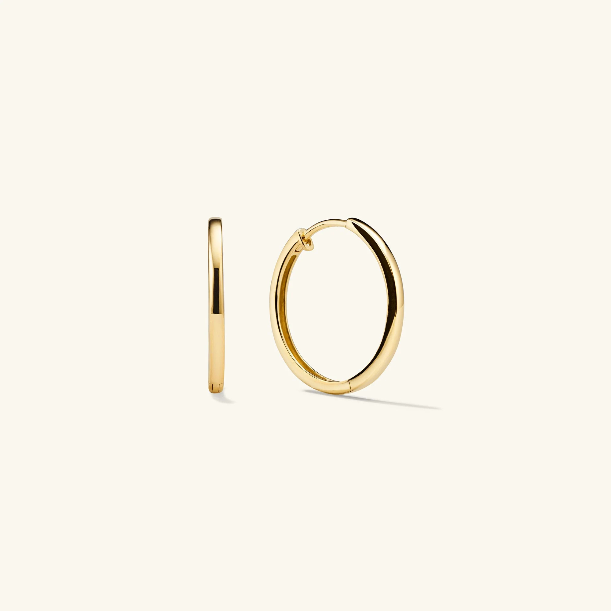 Easy Medium Hoops | Mejuri Fine Crew